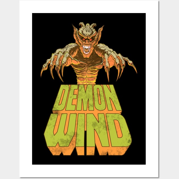 Demon Wind // Classic Cult Horror Design Wall Art by darklordpug